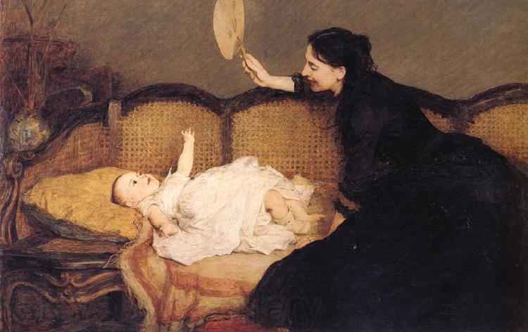 Orchardson, Sir William Quiller Master Baby Norge oil painting art